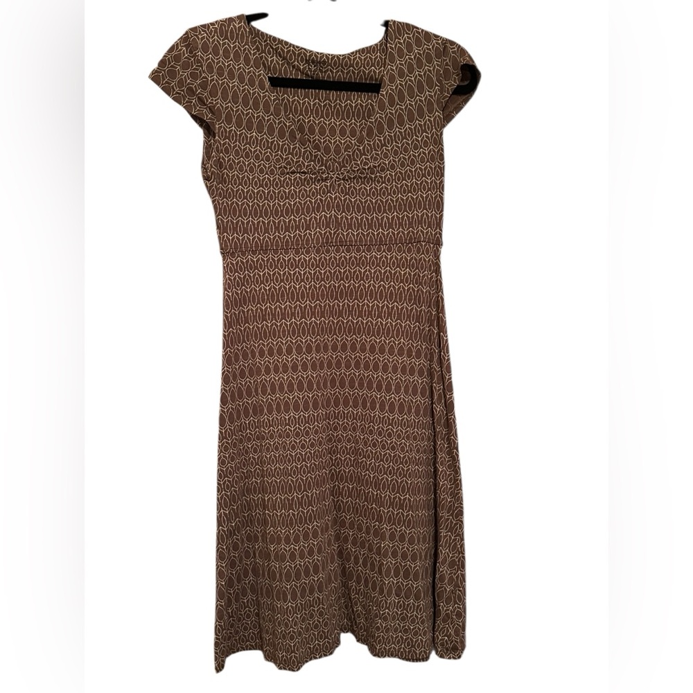 TOAD&CO Rosemarie Brown Patterned Dress Size XS